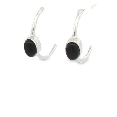 Black Onyx Earrings - Julia - boothandbooth