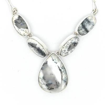 Dendritic Agate Necklace - Bella - boothandbooth