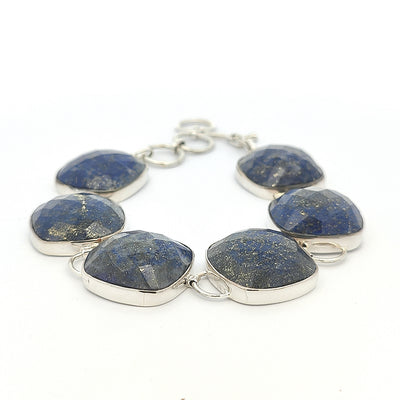 Chunky Lapis Lazuli Bracelet - Kirsten - boothandbooth