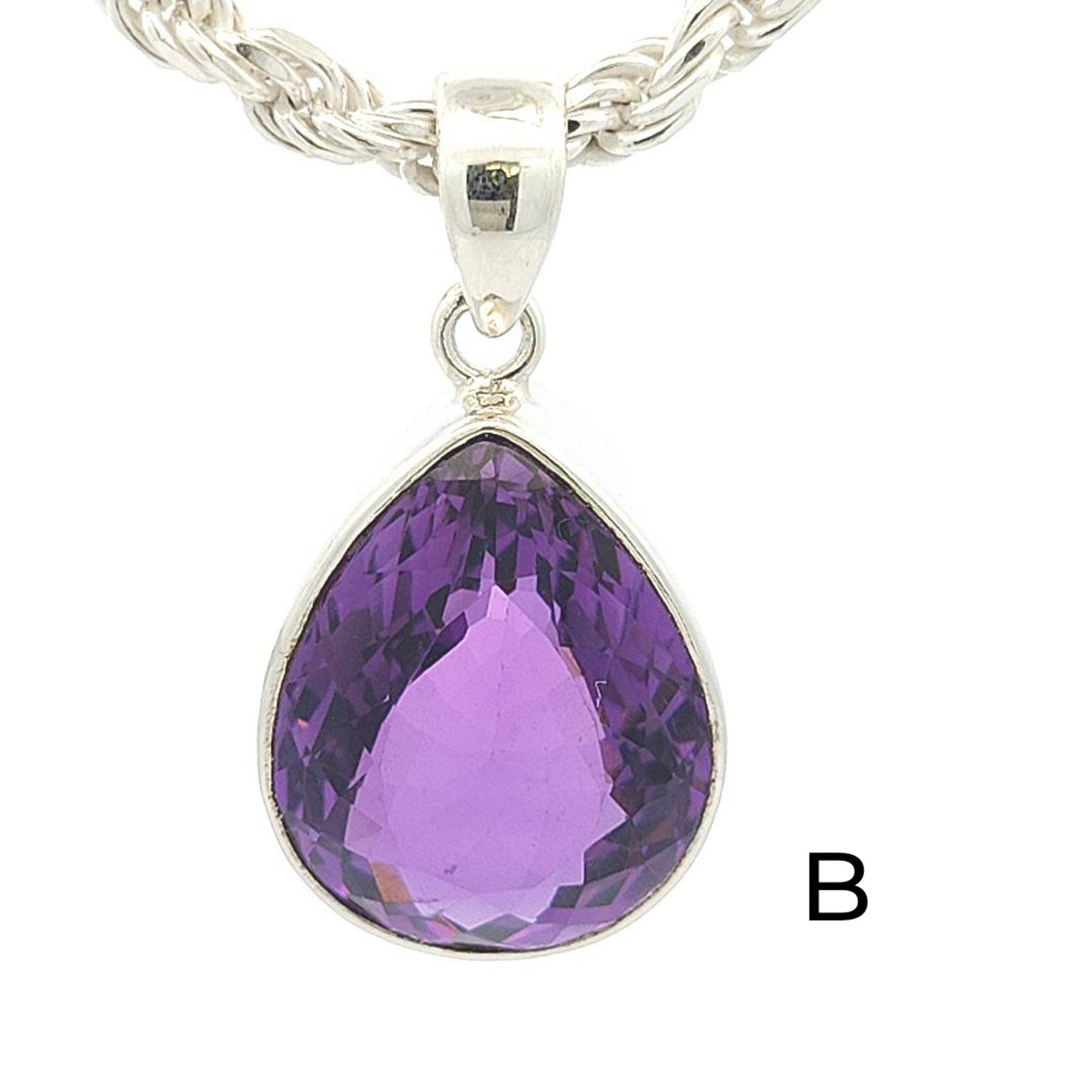 African Amethyst Pendant - Dawn - boothandbooth