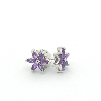 Amethyst Studs - Larissa - boothandbooth