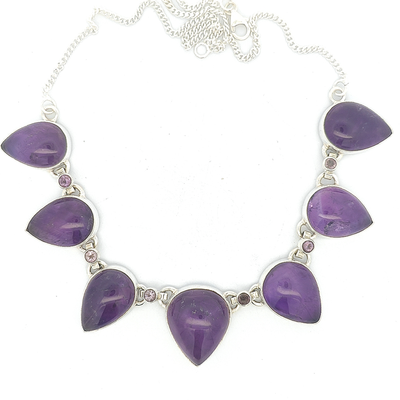 Amethyst Necklace - Clarice - boothandbooth