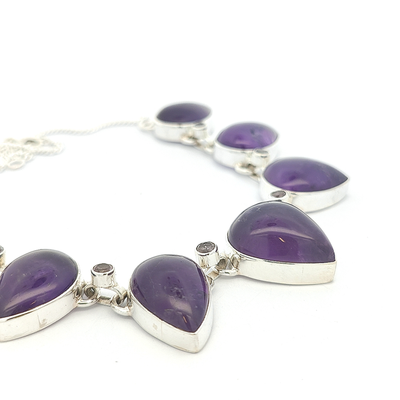 Amethyst Necklace - Clarice - boothandbooth