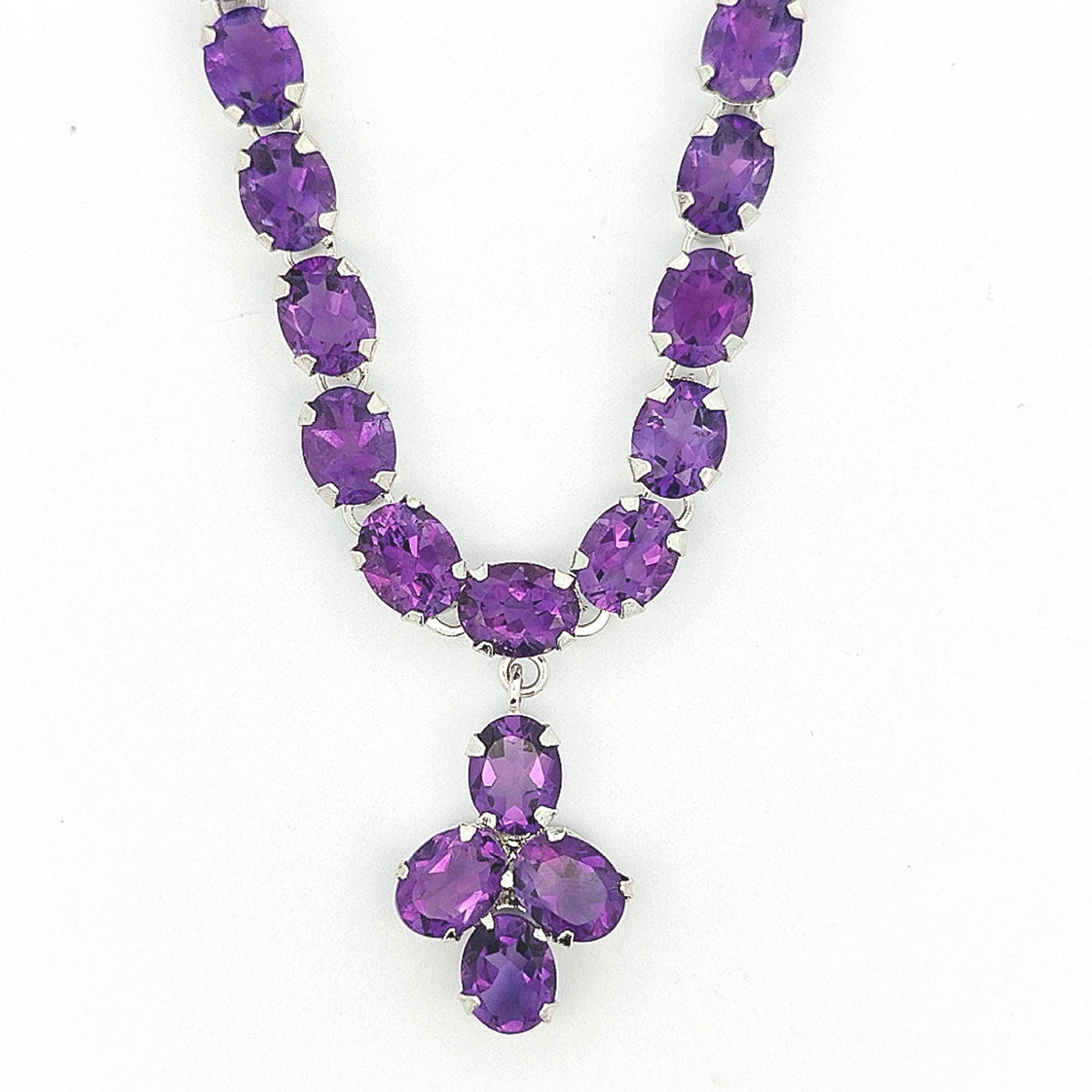 Amethyst Pendant Necklace - Ursula - boothandbooth