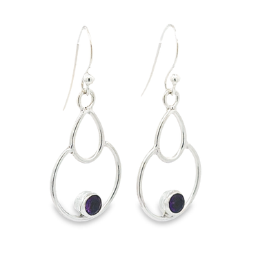 Amethyst Earrings - Eliza - boothandbooth