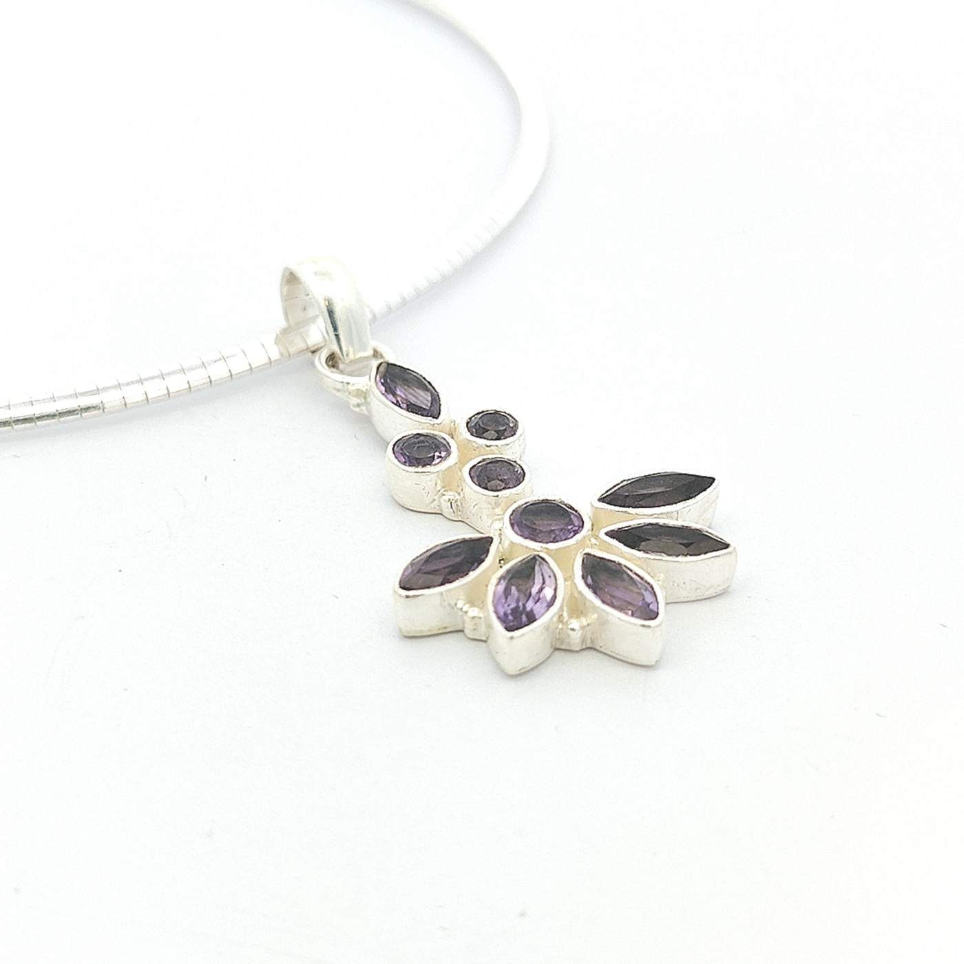 Amethyst Pendant - Frances - boothandbooth