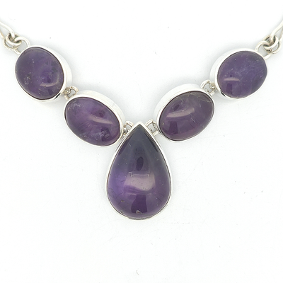 Amethyst Necklace - Bella - boothandbooth