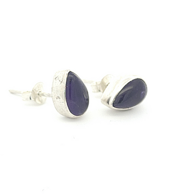 Amethyst Stud Earrings - Pia - boothandbooth