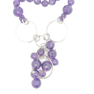 Amethyst Bead Necklace - Antonia - boothandbooth