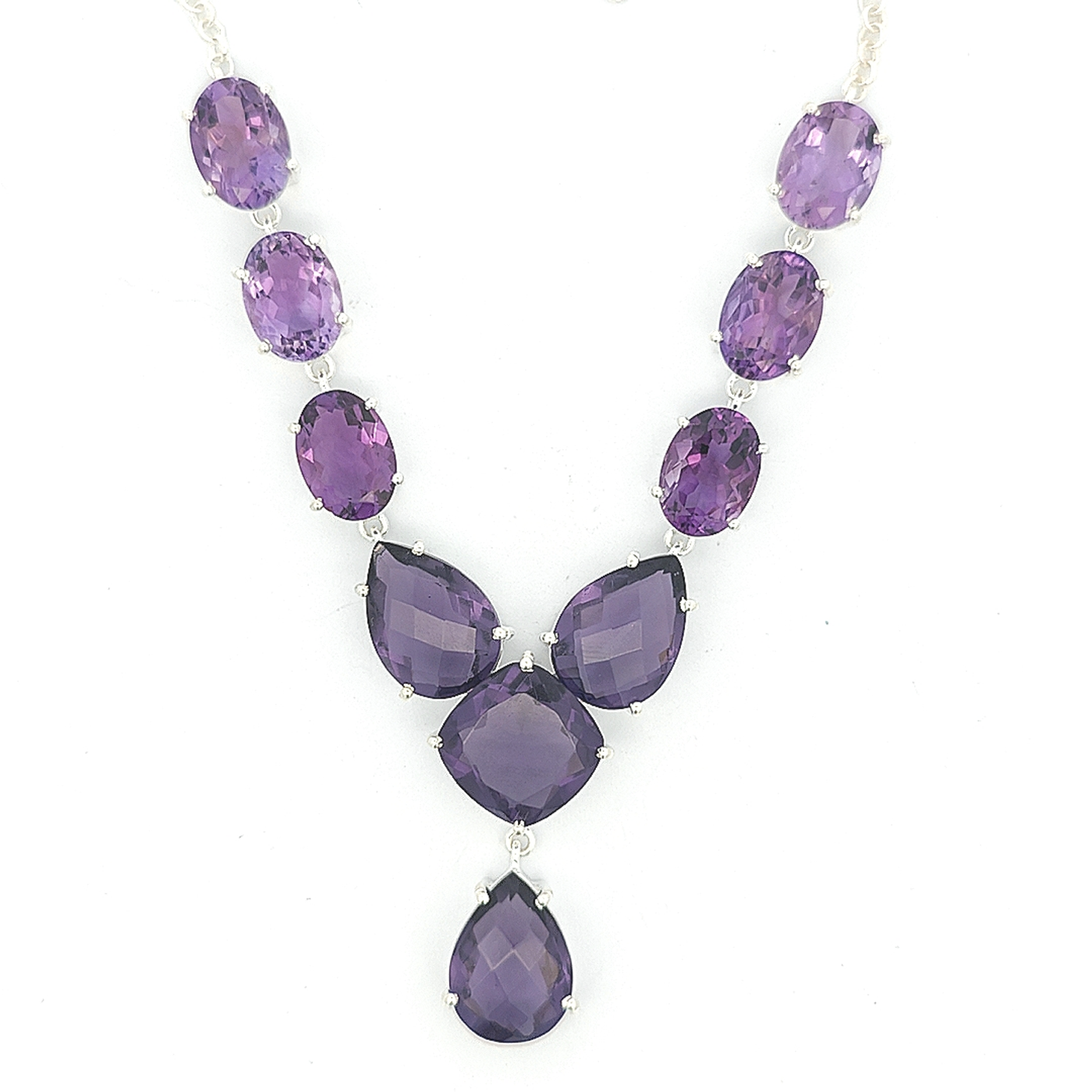 Amethyst Necklace - Lettie - boothandbooth