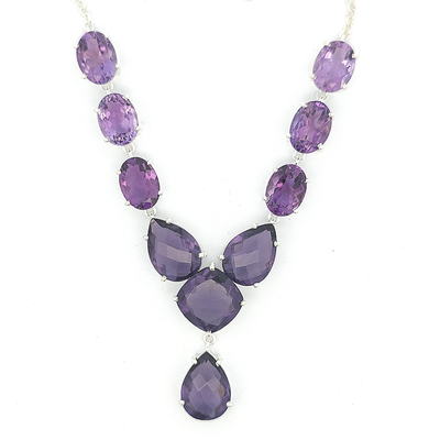 Amethyst Necklace - Lettie - boothandbooth