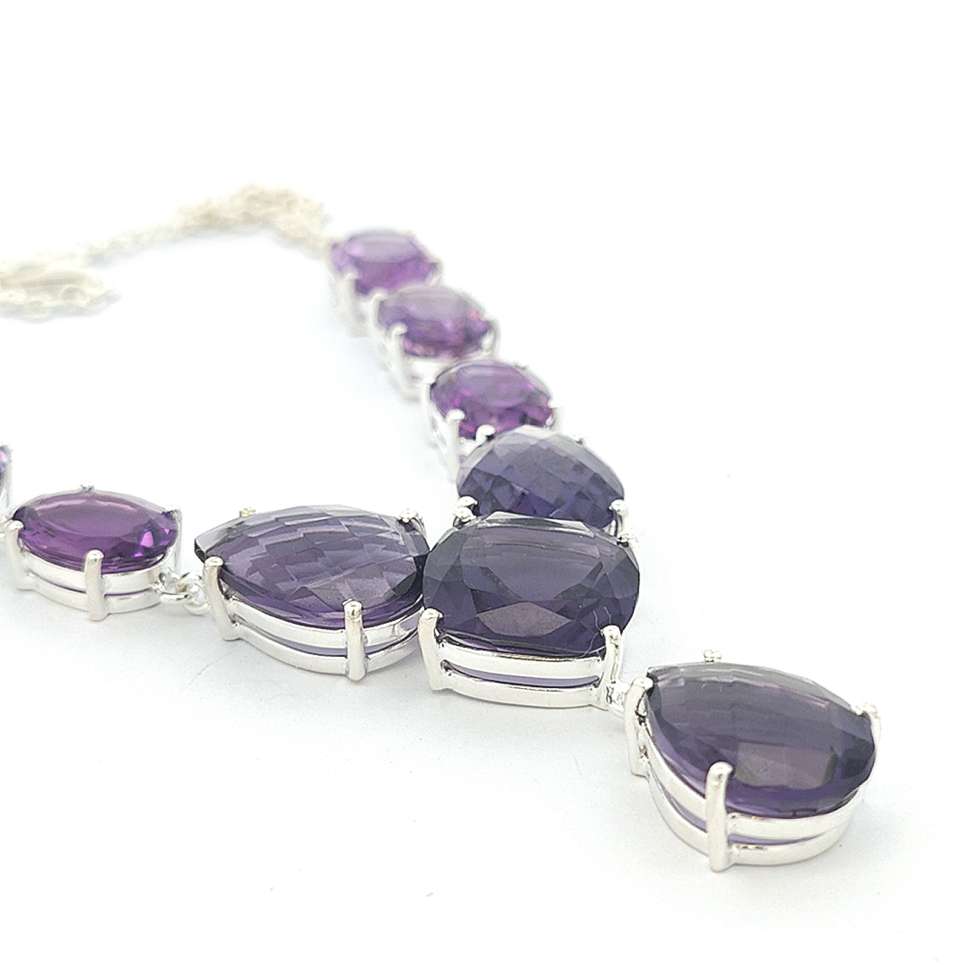 Amethyst Necklace - Lettie - boothandbooth