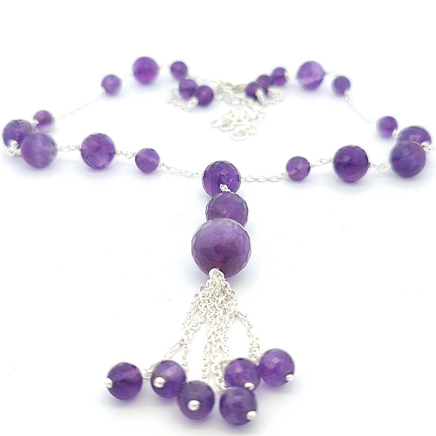 Amethyst Bead Necklace - Belle - boothandbooth