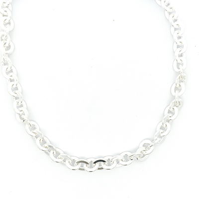 Silver anchor 2025 chain necklace