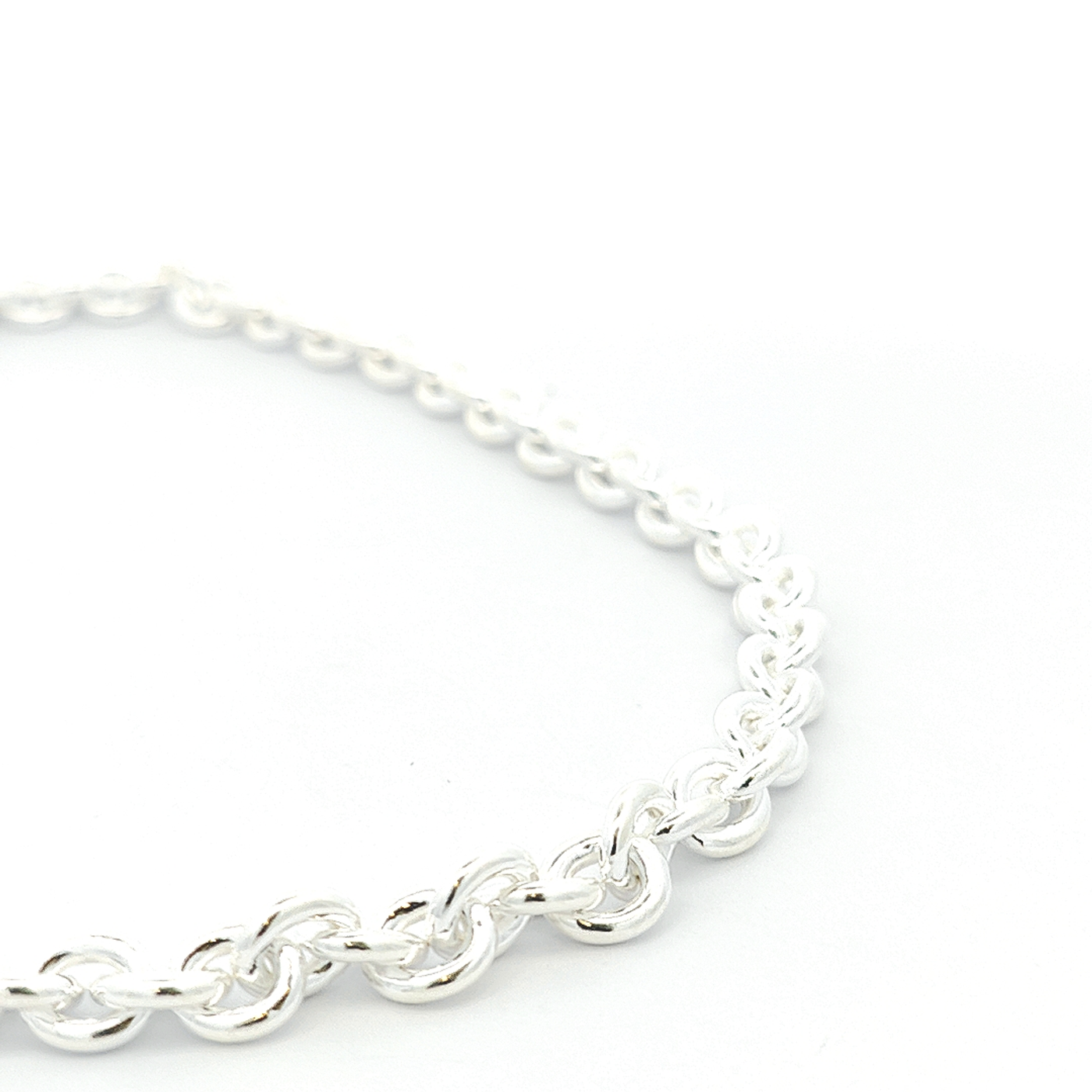 Sterling Silver Anchor Chain - 7.5mm - boothandbooth