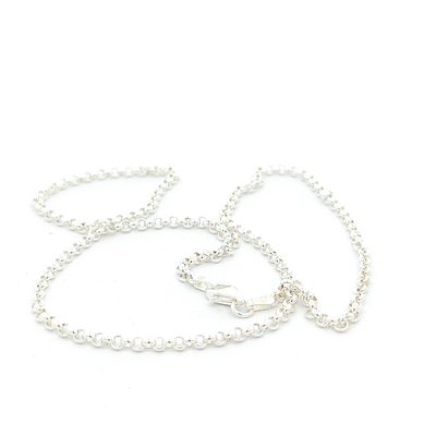 Sterling Silver Belcher Chain - 2.5mm - boothandbooth