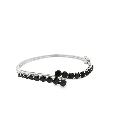 Black Spinel Bangle - Brie - boothandbooth