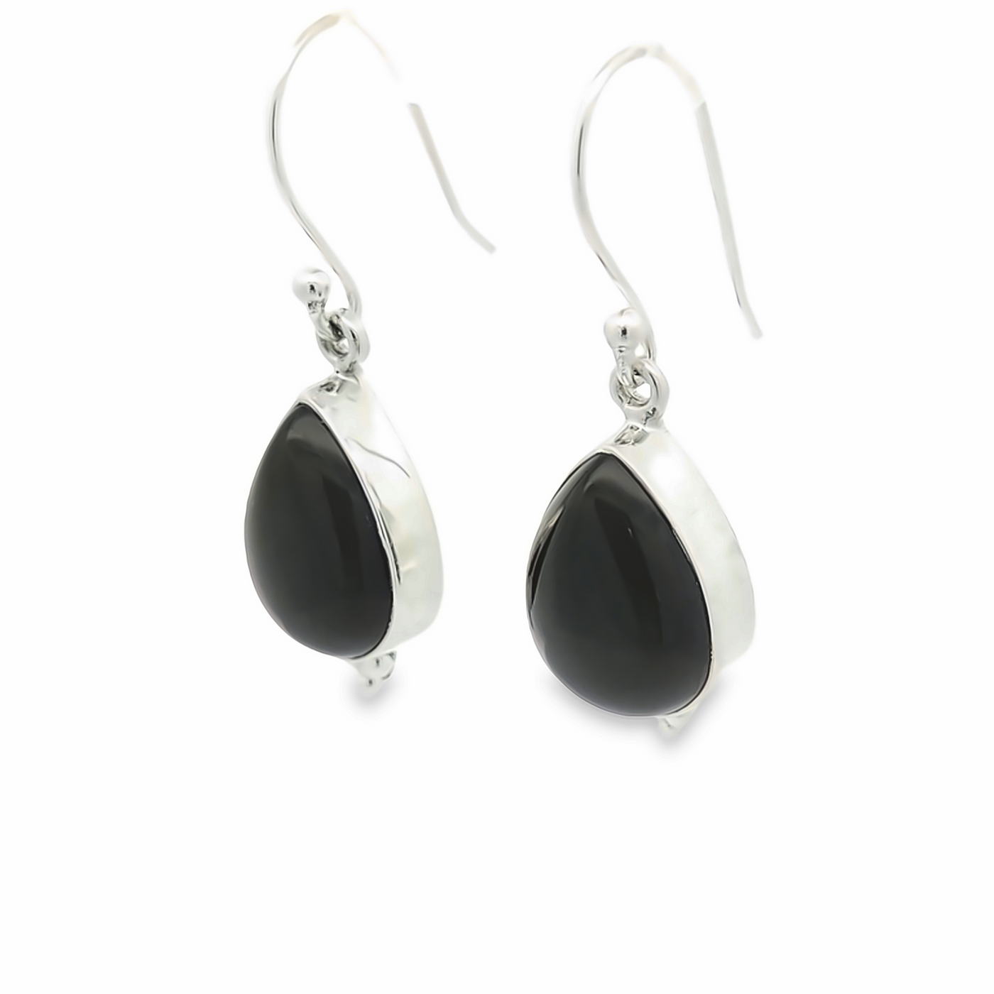 Black Onyx Drop Earrings - Adelle - boothandbooth