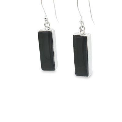 Black Onyx Earrings - Evita - boothandbooth