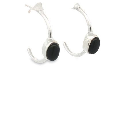 Black Onyx Earrings - Julia - boothandbooth
