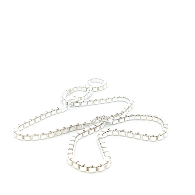 Sterling Silver Box Chain - 3.1mm - boothandbooth