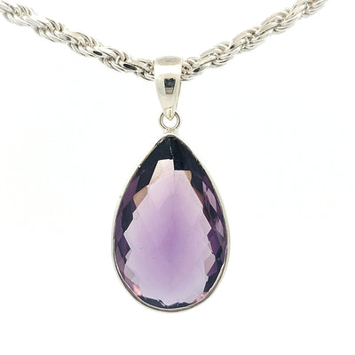 Brazilian Amethyst Pendant - Lilah - boothandbooth