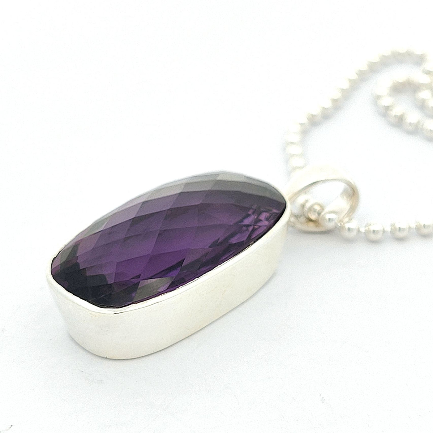 Brazilian Amethyst Pendant - Ivy - boothandbooth