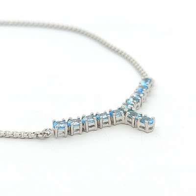 Blue Topaz Necklace - Ella - boothandbooth