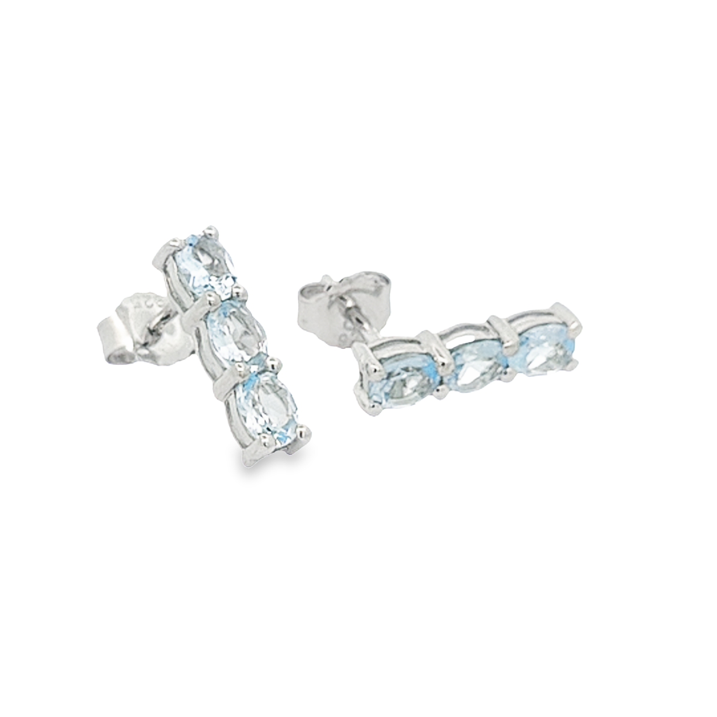 Blue Topaz Earrings - Claire - boothandbooth