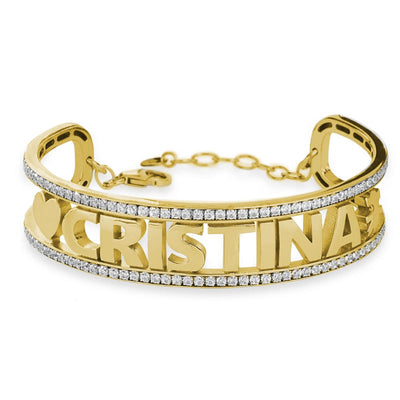 Silver personalized bracelet - boothandbooth