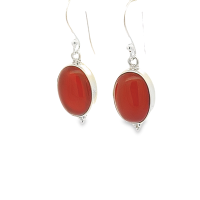 Carnelian Earrings - Simone - boothandbooth