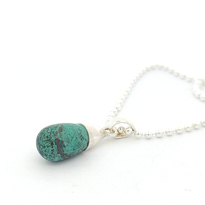 Chrysocolla Pendant - Loretta - boothandbooth