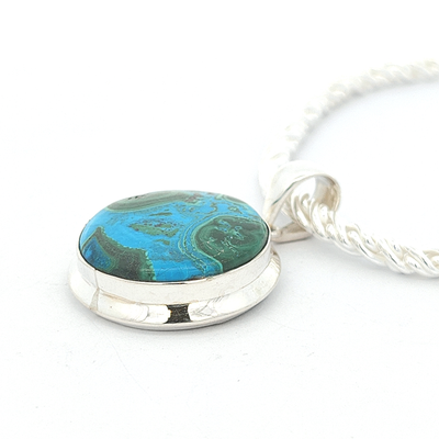 Chrysocolla Pendant - Raine - boothandbooth