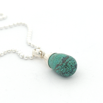 Chrysocolla Pendant - Loretta - boothandbooth