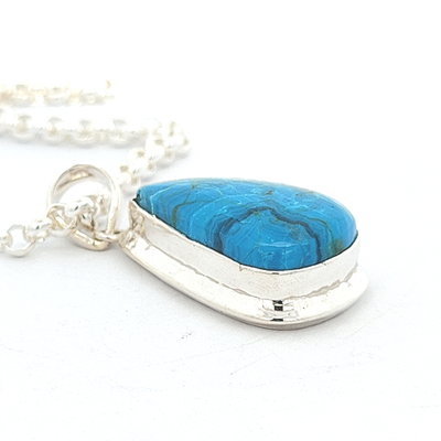 Chrysocolla Pendant - Carmelle - boothandbooth