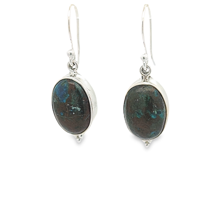 Chrysocolla Earrings Simone - boothandbooth