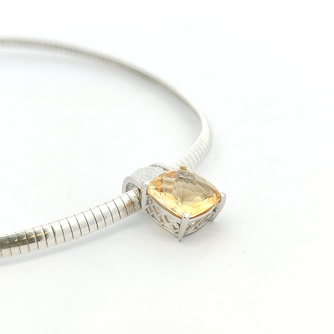 Citrine Pendant - Elma - boothandbooth