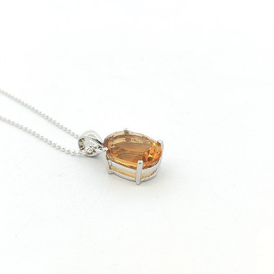 Citrine Pendant - Dulcie - boothandbooth