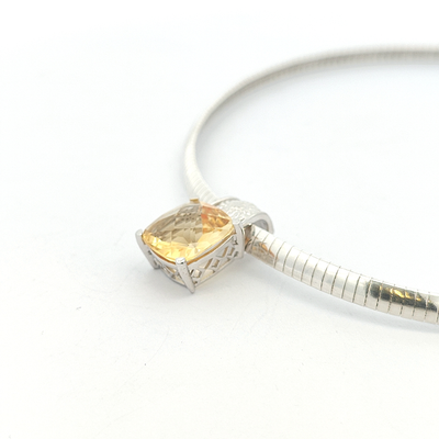 Citrine Pendant - Elma - boothandbooth