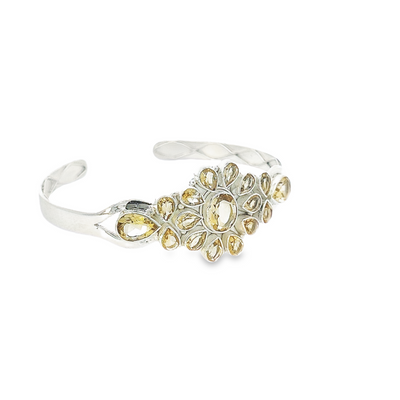 Citrine and Sterling Silver Bangle - Carmen - boothandbooth