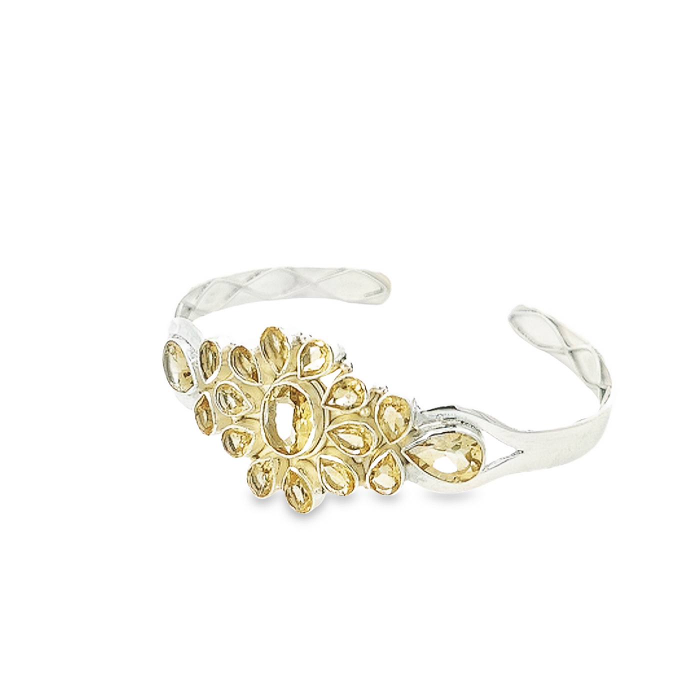 Citrine and Sterling Silver Bangle - Carmen - boothandbooth
