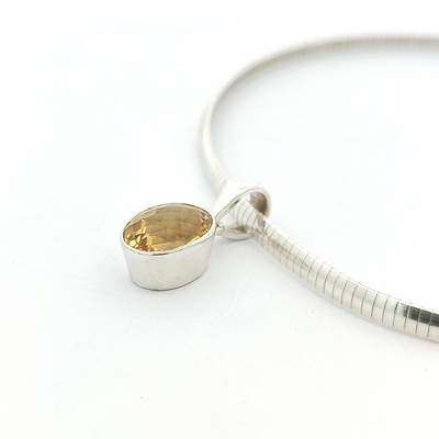 Citrine Pendant - Mady - boothandbooth