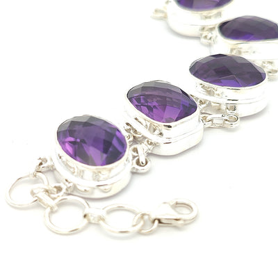 Purple Amethyst Bracelet - Lola - boothandbooth