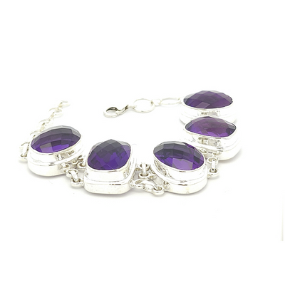 Purple Amethyst Bracelet - Lola - boothandbooth