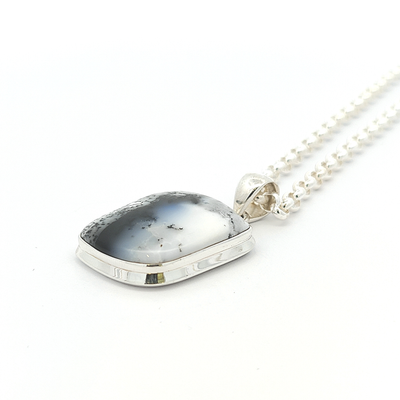Dendritic Agate Pendant - Ingrid - boothandbooth