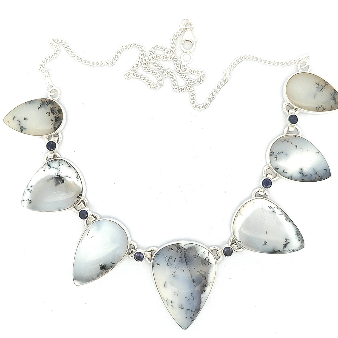 Dendritic Agate Necklace - Clarice - boothandbooth