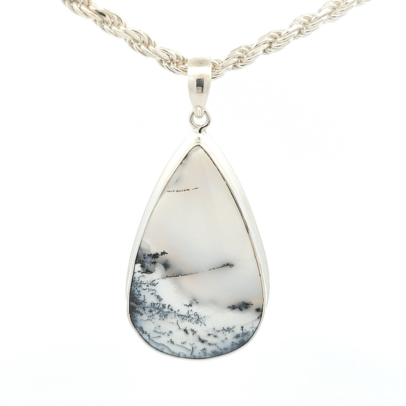 Dendritic Agate Pendant - Della - boothandbooth