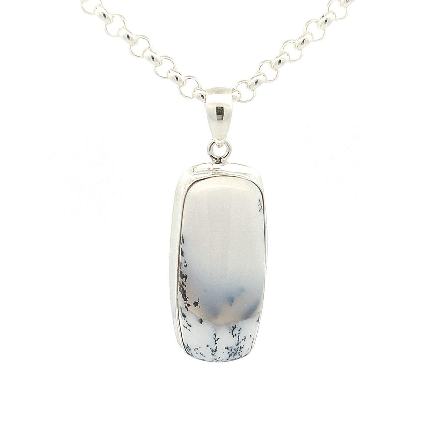 Dendritic Agate Pendant - Amy - boothandbooth