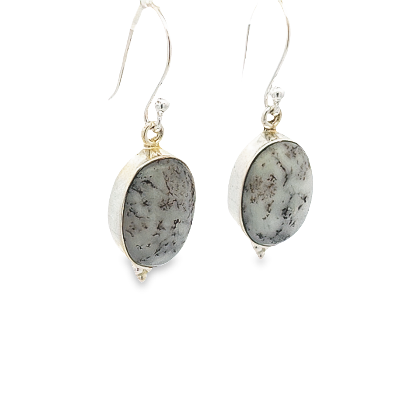 Dendritic Agate Earrings - Simone - boothandbooth