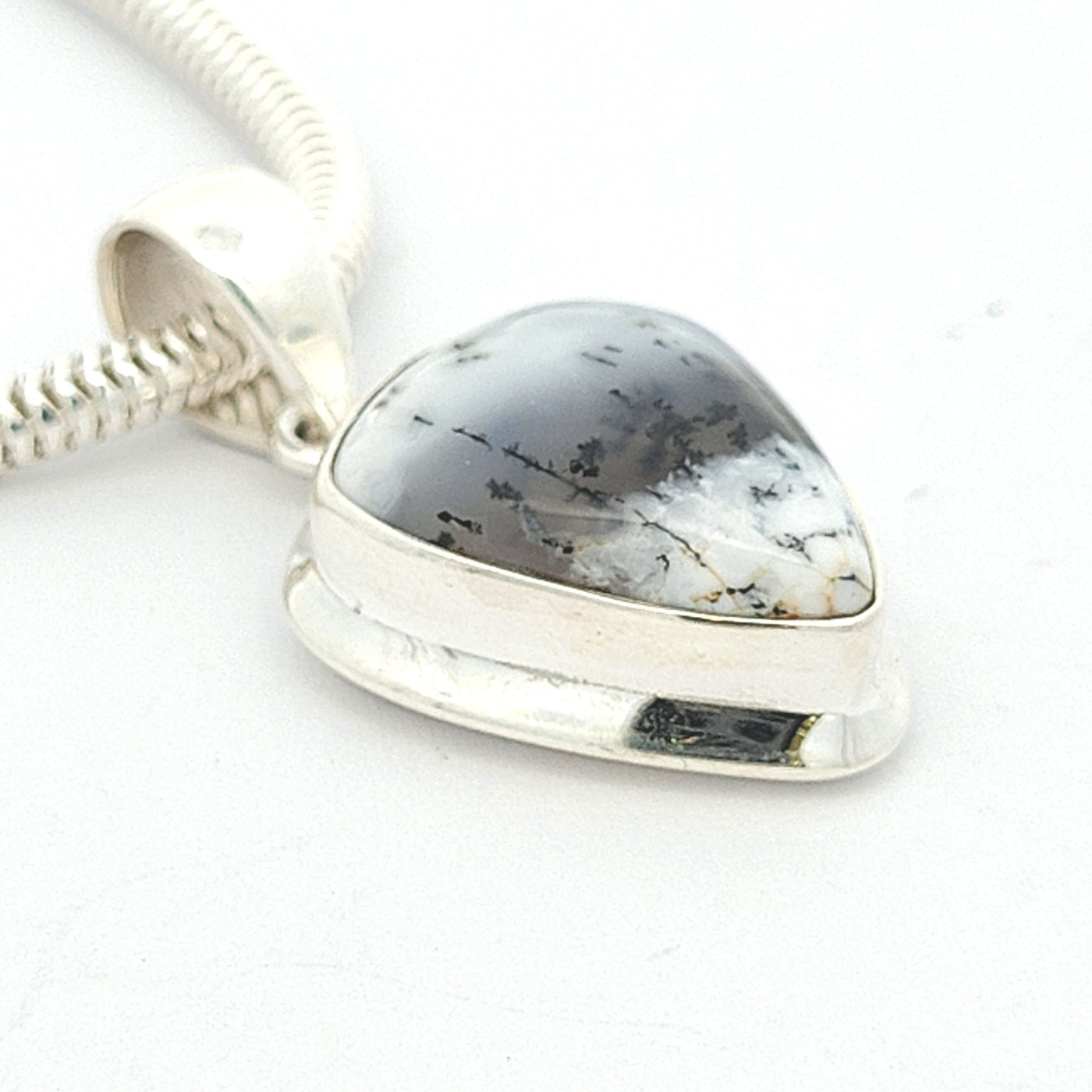 Dendritic Agate Pendant - Anita - boothandbooth